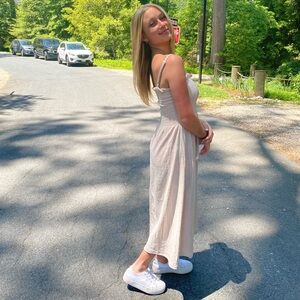 Tan Maxi Sun Dress
